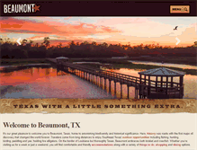 Tablet Screenshot of beaumontcvb.com